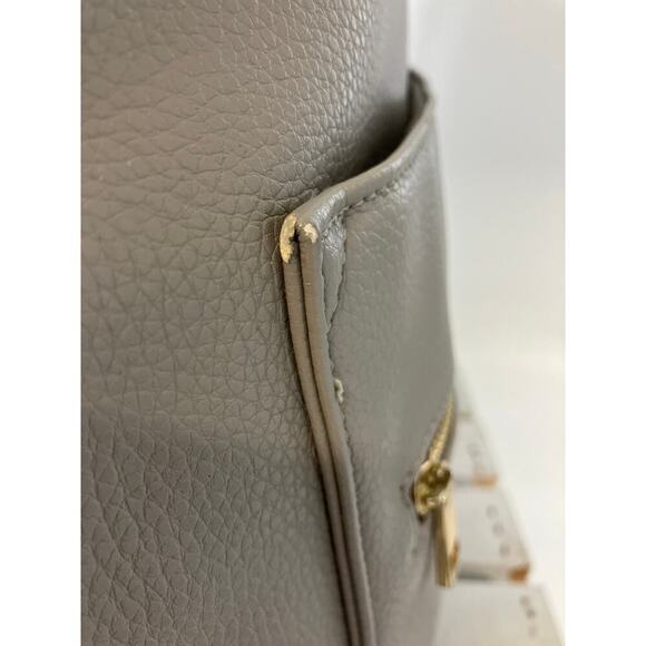 FAWN EXTRA GRAY PU LEATHER SHOULDER TOTE / BACKPACK ASIS - Picture 5 of 16